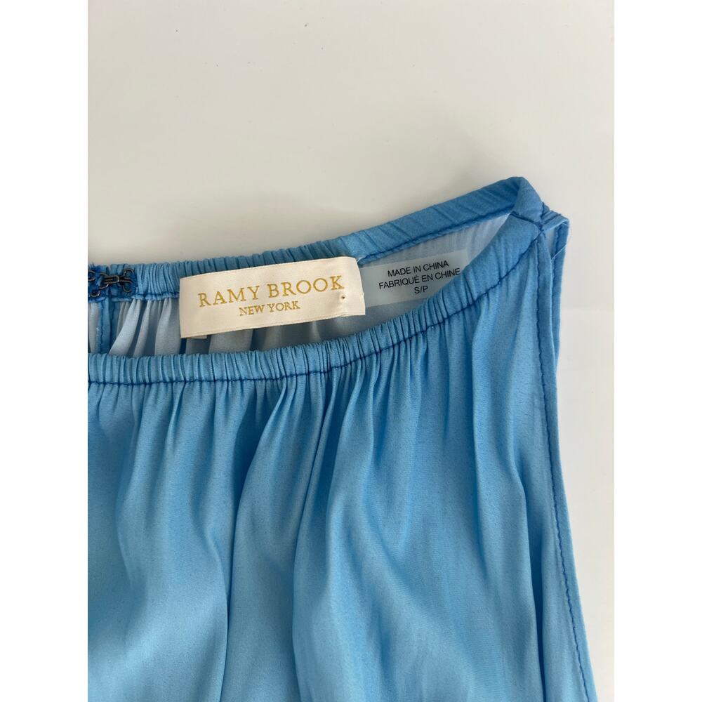 Ramy Brook Lauren Ombre Blue Sleeveless Top Womens Small Beach Coastal Luxe - Picture 3 of 12